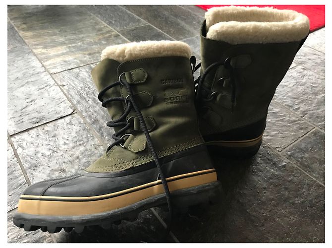 Autre Marque Caribou Schneestiefel Olivgrün Leder Größe 42 - Ansicht 2