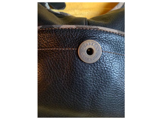 Borsa a tracolla Burberry in pelle nera Nero - vista 2