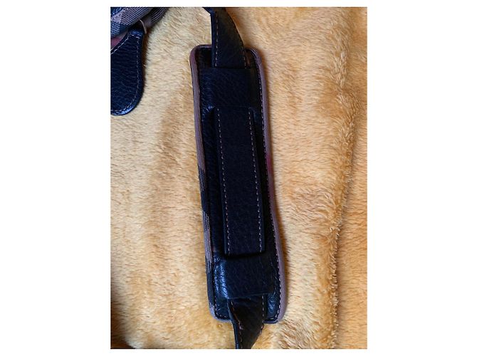 Borsa a tracolla Burberry in pelle nera Nero - vista 3
