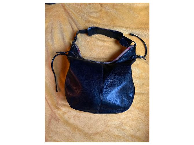 Borsa a tracolla Burberry in pelle nera Nero - vista 4