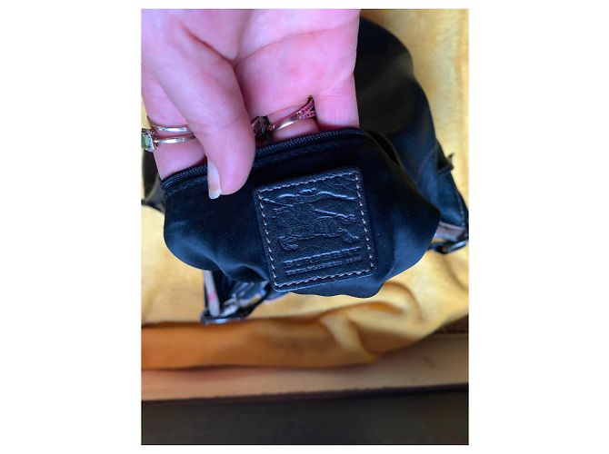 Borsa a tracolla Burberry in pelle nera Nero - vista 6