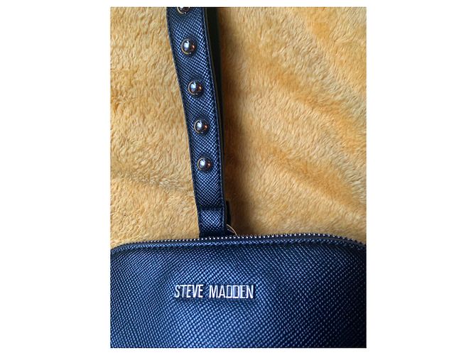 Borsa Steve Madden in pelle nera con borchie argento Nero - vista 2