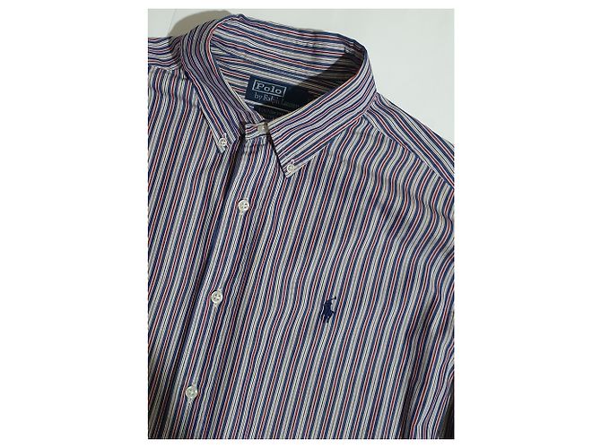 Camisa listrada de algodão Polo Ralph Lauren Multicor - vista 2