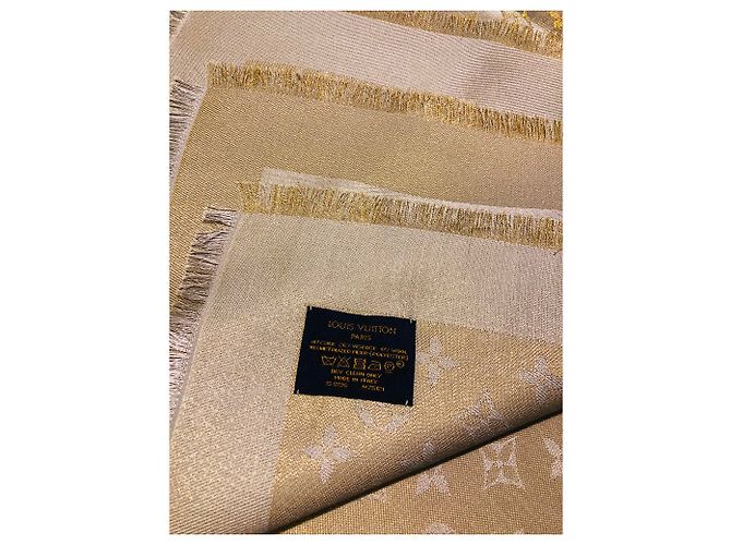 Louis Vuitton Monogramm Glanz Greige Schal Grau - Ansicht 4