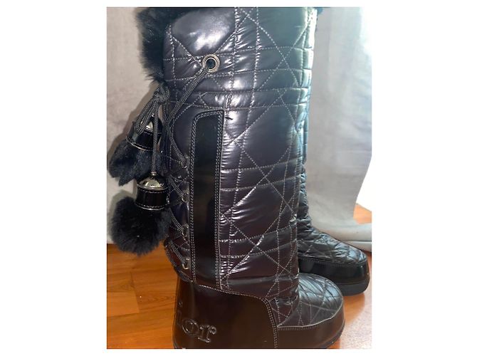 Botas Moon Dior de charol negro - vista 4