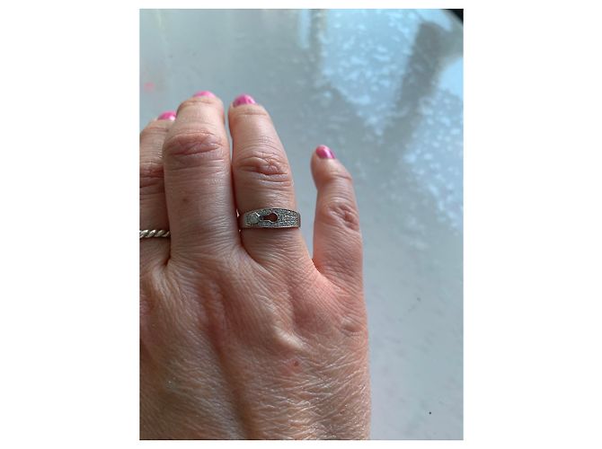 Dinh Van Diamant Lock Ring aus Weißgold - Ansicht 6