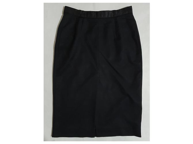 Falda Baum und Pferdgarten negra de algodón y viscosa Talla 40 Negro - vista 2