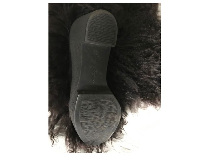 Botas Robert Clergerie de pelo de cabra mongol marrón oscuro - vista 2