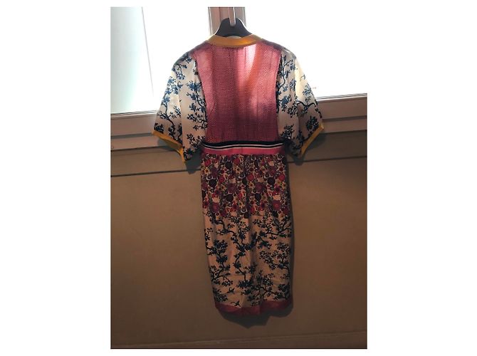 Autre Marque Kleid mit japanischem Print aus Polyester Mehrfarben - Ansicht 2