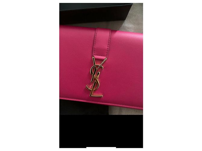 Cartera Saint Laurent de piel rosa - vista 2