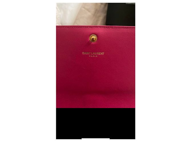 Cartera Saint Laurent de piel rosa - vista 3