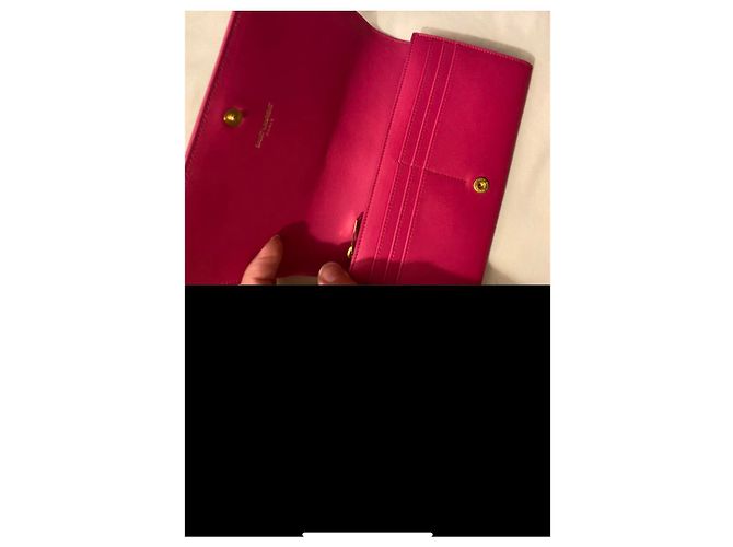 Cartera Saint Laurent de piel rosa - vista 5