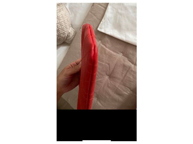 Clutch Christian Dior Panarea Rossa Tela Cannage - vista 4