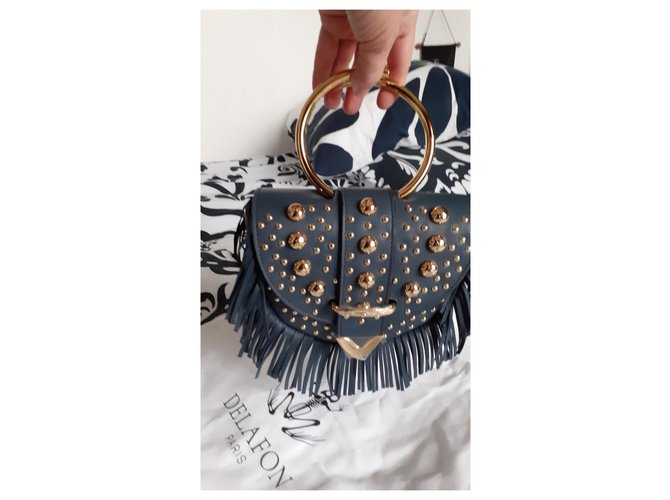 Delphine Delafon Borse Blu D'oro - vista 12