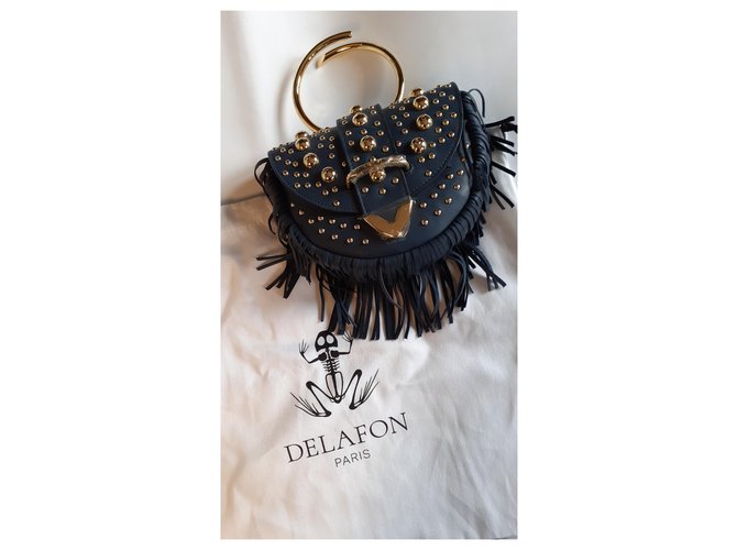 Delphine Delafon Borse Blu D'oro - vista 3