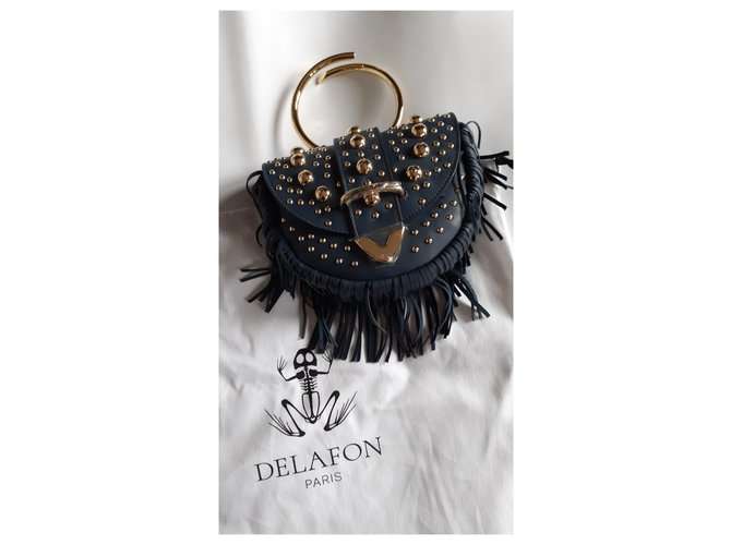 Delphine Delafon Borse Blu D'oro - vista 4