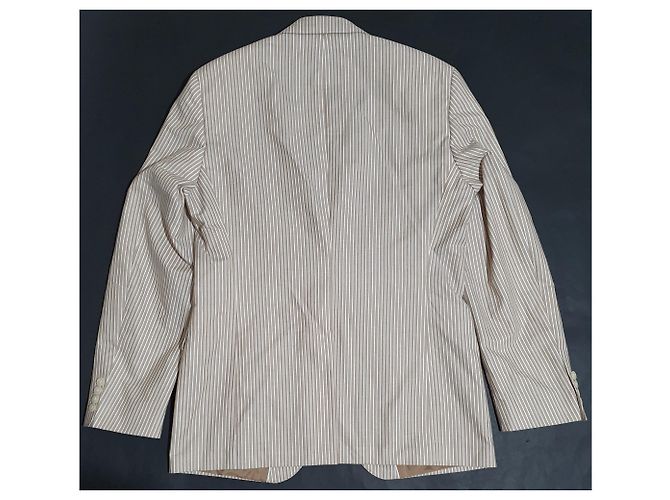 Blazer Hugo Boss in cotone a righe Multicolore - vista 3