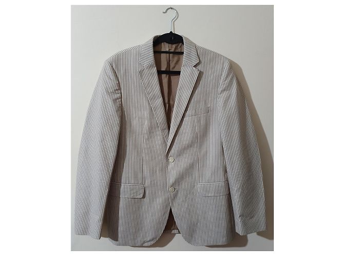 Blazer Hugo Boss in cotone a righe Multicolore - vista 6