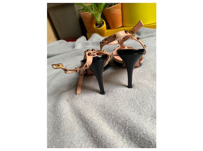 Décolleté Dune con cinturino nero e beige con borchie 37 - vista 3
