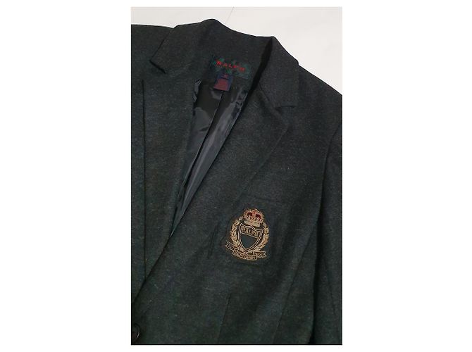 Ralph Lauren Blazer dunkelgrau Wolle Polyester Anthrazitgrau - Ansicht 3