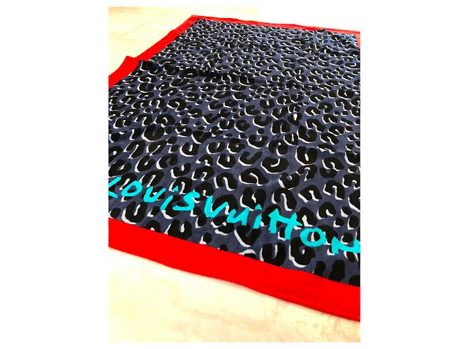 Serviette de plage Louis Vuitton à pois Multicolore - vue 4