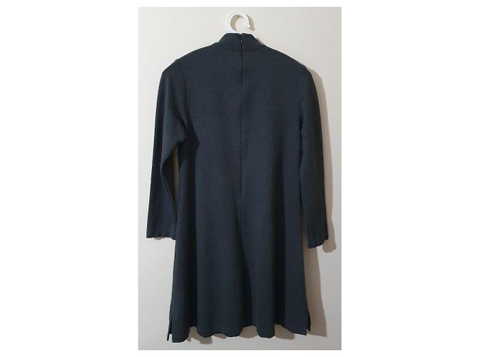 Barbara Bui Kleid grau Wolle Anthrazitgrau - Ansicht 2