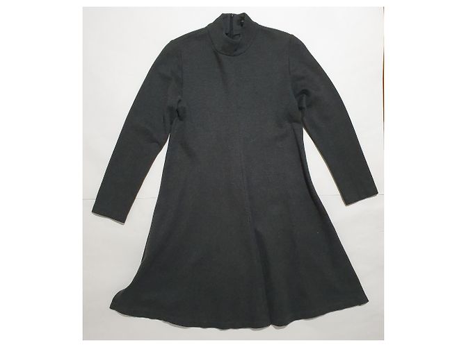 Barbara Bui Kleid grau Wolle Anthrazitgrau - Ansicht 3