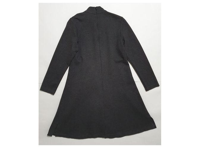 Barbara Bui Kleid grau Wolle Anthrazitgrau - Ansicht 4