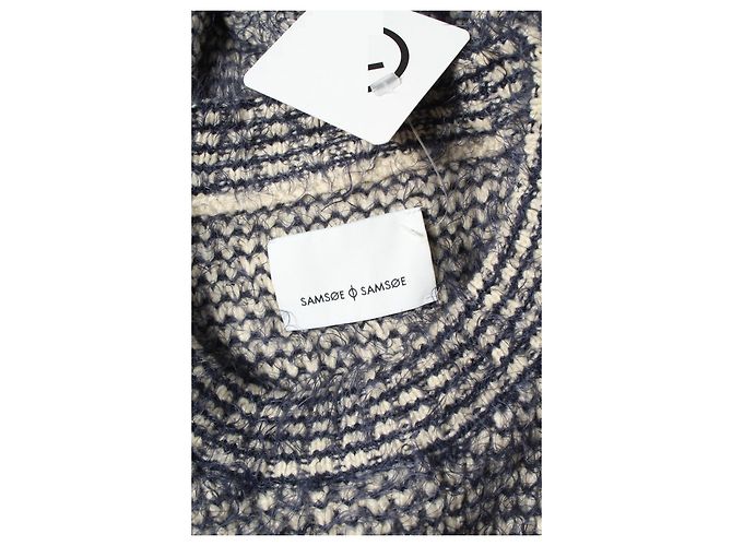 Maglione Samsoe & Samsoe blu e bianco - vista 3