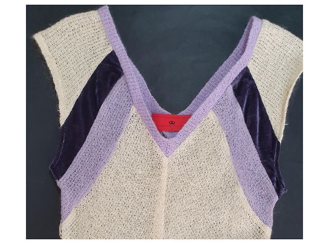 Abito Designers Remix Multicolore Mohair Nylon Lurex M - vista 2