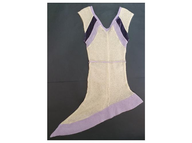Abito Designers Remix Multicolore Mohair Nylon Lurex M - vista 3