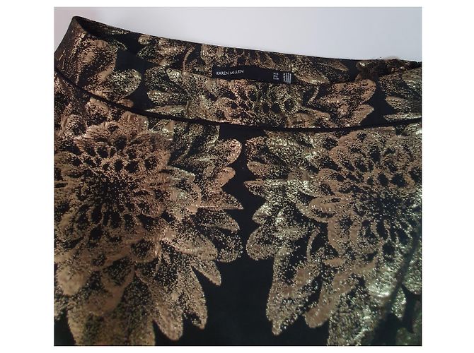 Gonna Karen Millen nera e oro Nero D'oro - vista 3