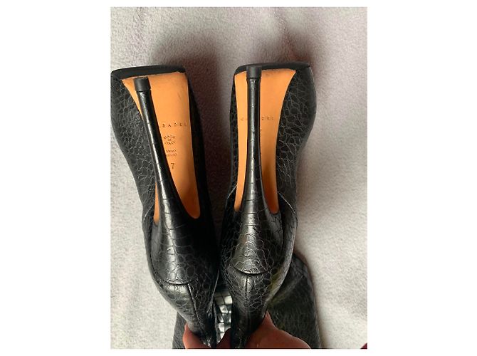 Casadei Black Python Boots Size 37 - view 3