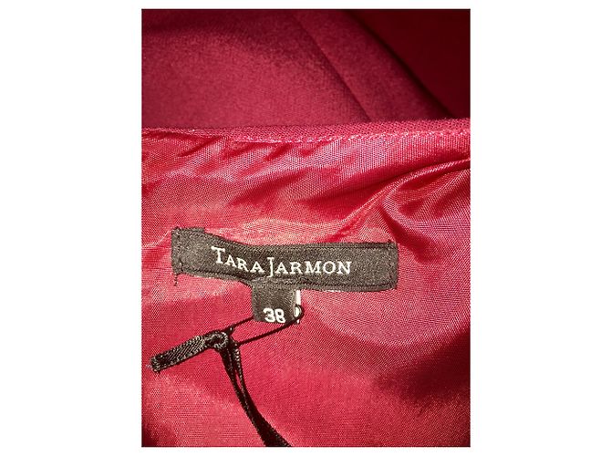 Tara Jarmon Vestido burdeos con cremallera expuesta - vista 5
