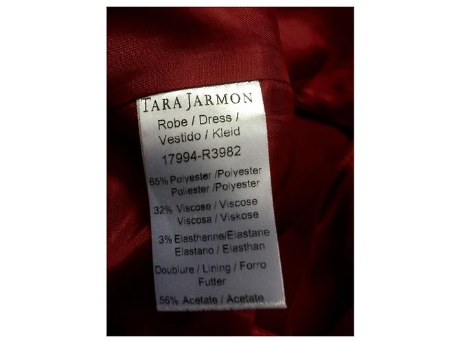 Tara Jarmon Vestido burdeos con cremallera expuesta - vista 6