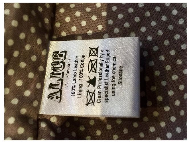 Alice by Temperley Chaqueta de cuero sin mangas Gris - vista 13