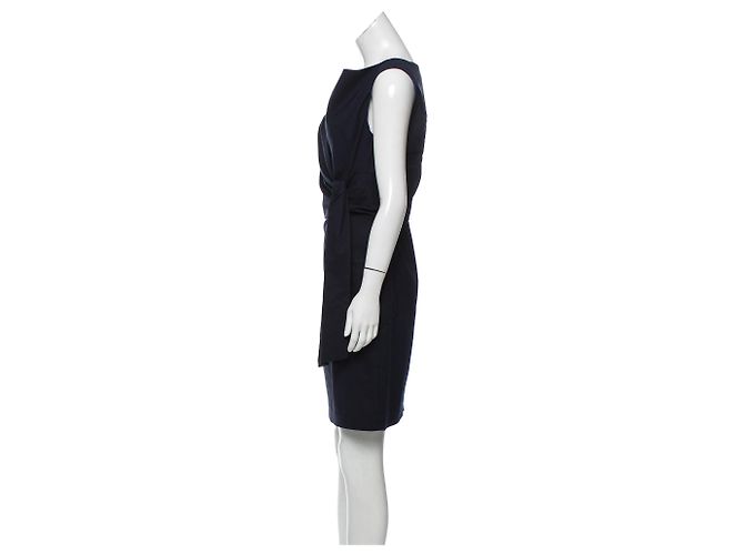 Diane Von Furstenberg DvF Amara Kleid mit Schärpe Schwarz - Ansicht 3