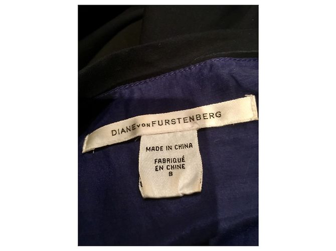 Diane Von Furstenberg DvF Amara Kleid mit Schärpe Schwarz - Ansicht 4