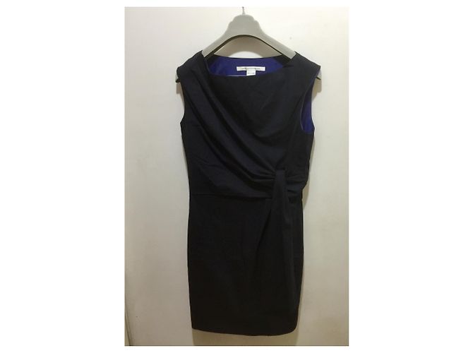 Diane Von Furstenberg DvF Amara Kleid mit Schärpe Schwarz - Ansicht 6