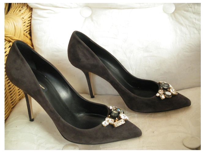Dolce & Gabbana Pumps aus Hirschleder Schwarz 41 IT - Ansicht 4