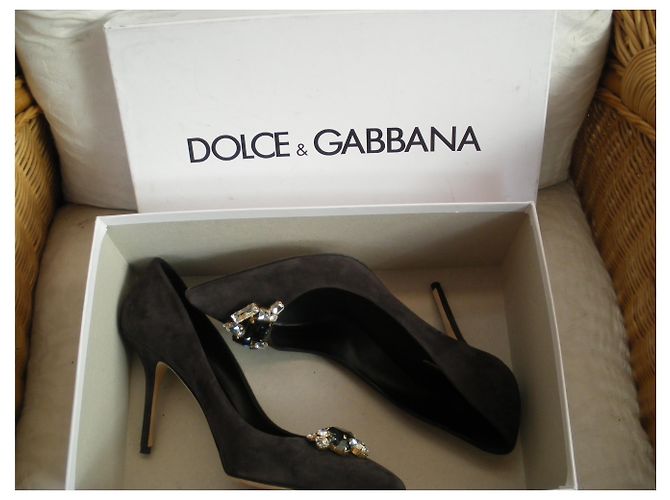 Dolce & Gabbana Pumps aus Hirschleder Schwarz 41 IT - Ansicht 7