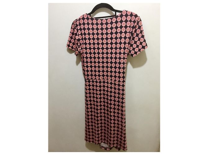 Diane Von Furstenberg DvF Zoe Mock Wickelkleid Mehrfarben - Ansicht 9