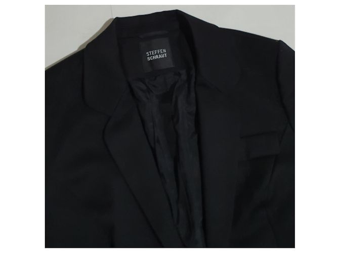 Steffen Schraut Blazer Schwarz Wolle Lycra - Ansicht 2