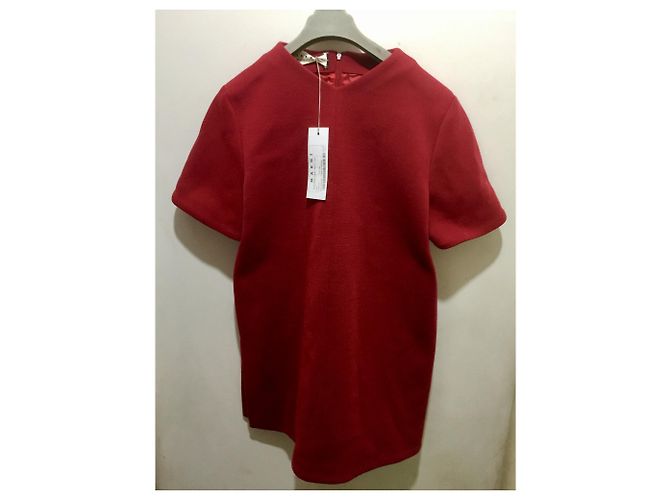 Marni Rotes Wollkleid Bordeaux - Ansicht 10