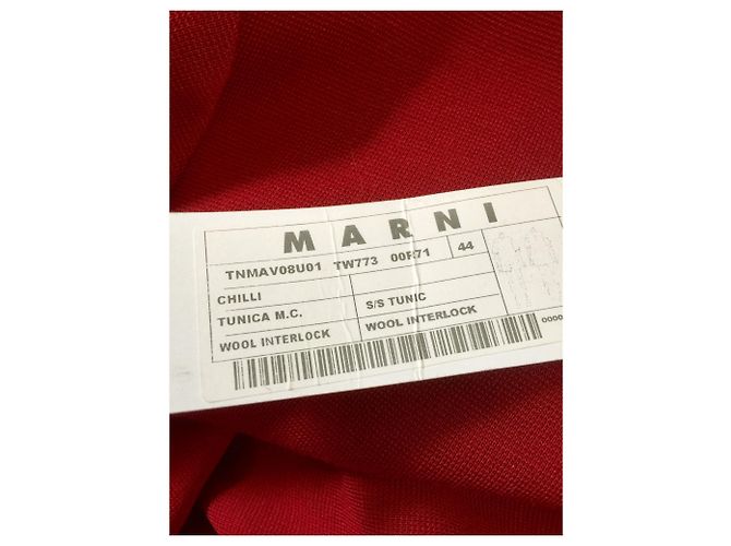Marni Rotes Wollkleid Bordeaux - Ansicht 6