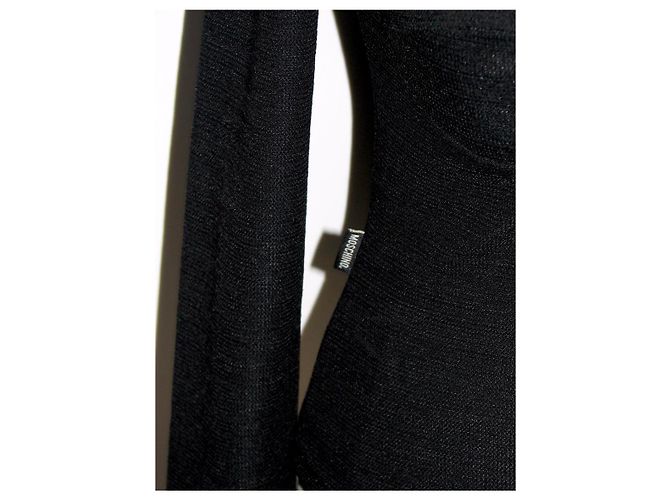 Top corsetto nero a maniche lunghe Moschino Cheap And Chic - vista 4