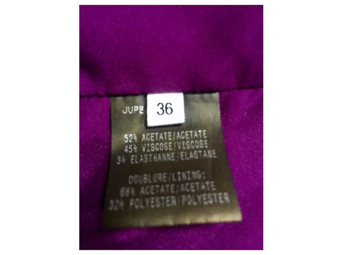 Falda lápiz morada Thierry Mugler Púrpura - vista 3