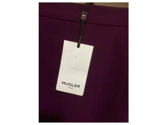 Falda lápiz morada Thierry Mugler Púrpura - vista 4