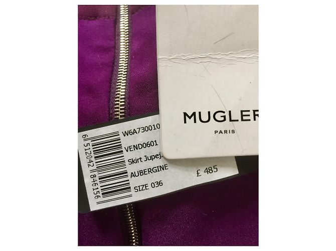 Falda lápiz morada Thierry Mugler Púrpura - vista 6