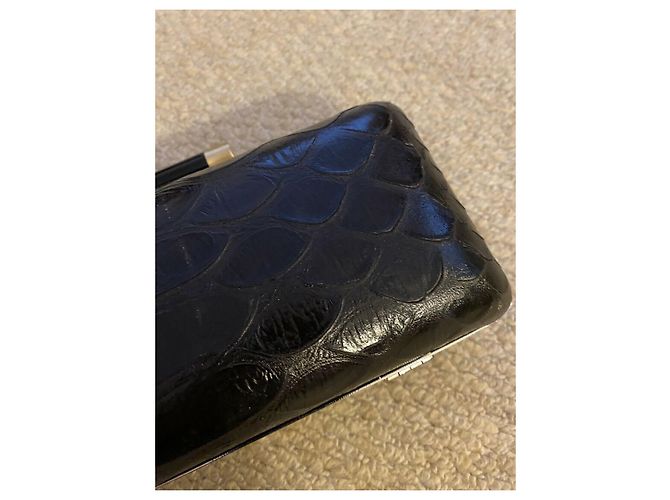 Diane Von Furstenberg DvF Tonda clutch grande Nero Argento Grigio - vista 7